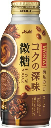 アサヒ ワンダ WONDA コクの深味 微糖 370g ボトル缶 48本 (24本入×2 まとめ買い) コーヒー飲料 珈琲 満足の一口
