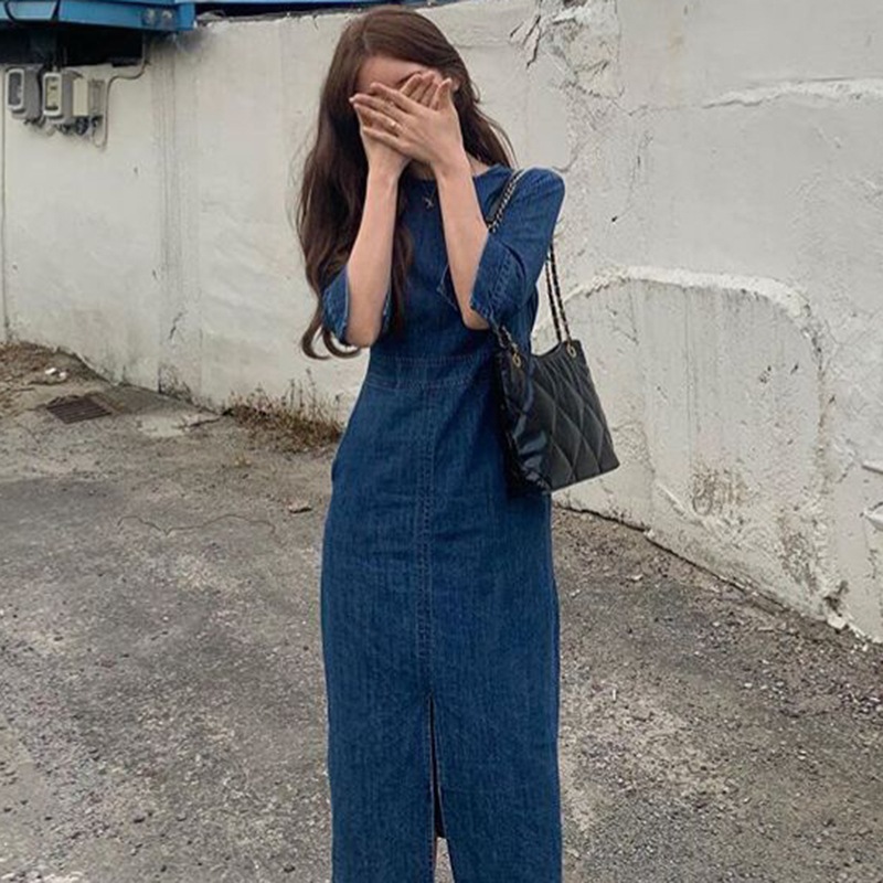 ワンピース デニムワンピース ミモレ ミモレ丈 ロング ロング丈 袖あり 長袖 Uネック ラウンドネック ウエストマーク スリット ハイウエスト デニム ブルーデニム かわいい 大人可愛い きれいめ ワンピース デニムワンピース ミモレ ミモレ丈 ロング ロング丈 袖あり 長袖 Uネック ラウンドネック ウエストマーク スリット ハイウエスト デニム ブルーデニム かわいい 大人可愛い きれいめ