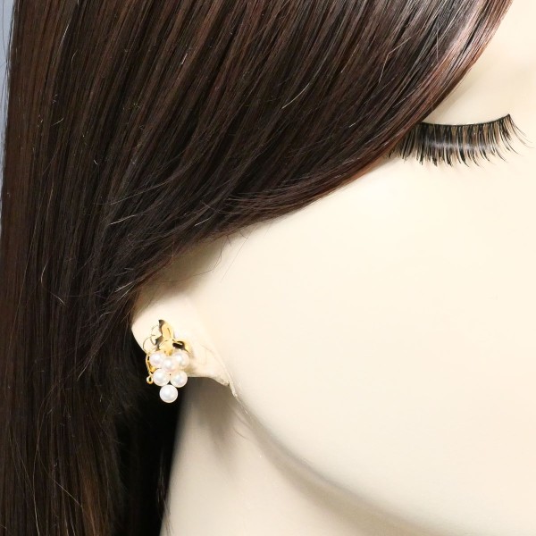 K18 18金 YG イエローゴールド イヤリング パール (真珠) ジュエリー 中古 K18 18金 YG イエローゴールド イヤリング パール (真珠) ジュエリー 中古