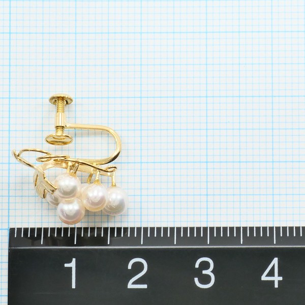 K18 18金 YG イエローゴールド イヤリング パール (真珠) ジュエリー 中古 K18 18金 YG イエローゴールド イヤリング パール (真珠) ジュエリー 中古