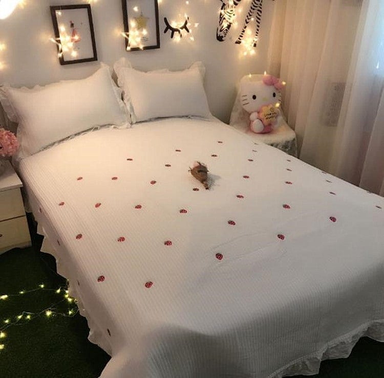 週末スタイル ウォッシュドコットン オシャレ ベッドカバー 3点セット コットン シーツ キルトキルト 怠惰な風 カバー マットレス 週末スタイル ウォッシュドコットン オシャレ ベッドカバー 3点セット コットン シーツ キルトキルト 怠惰な風 カバー マットレス