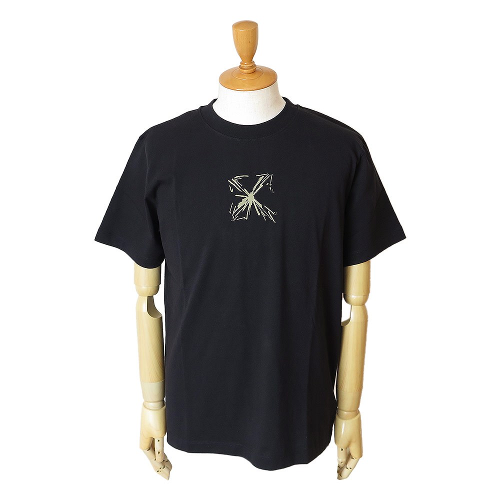 Tシャツ 半袖 メンズ OMAA027S23JER005 トップス スプラッシュ アロー ロゴ Tシャツ 半袖 メンズ OMAA027S23JER005 トップス スプラッシュ アロー ロゴ