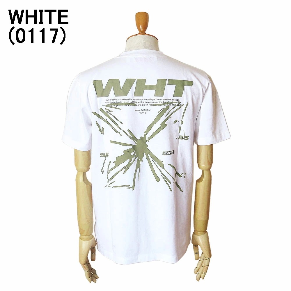 Tシャツ 半袖 メンズ OMAA027S23JER005 トップス スプラッシュ アロー ロゴ Tシャツ 半袖 メンズ OMAA027S23JER005 トップス スプラッシュ アロー ロゴ