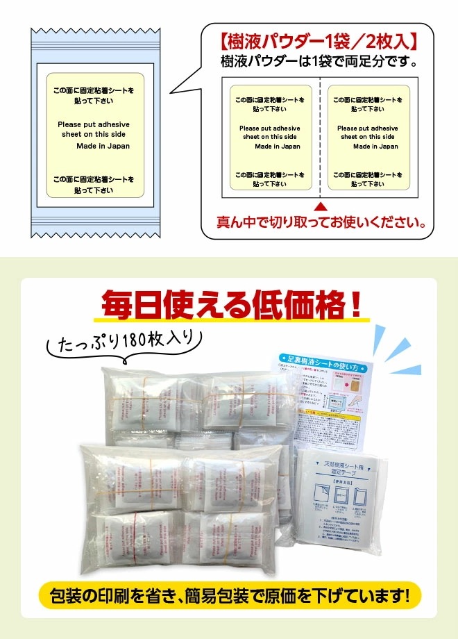 足裏 樹液シート 【よもぎ/180枚入】 日本製 木酢 竹酢 リラックス むくみ 冷え 天然植物原料 自然由来成分
