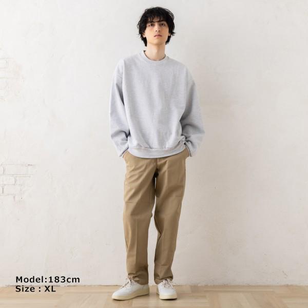 スウェット 14オンス ヘビーフリースクルーネック グレー メンズ LOS ANGELS APPAREL HF-07 スウェット 14オンス ヘビーフリースクルーネック グレー メンズ LOS ANGELS APPAREL HF-07