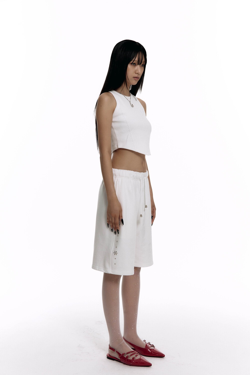 ★送料・関税込★Kashiko★Kashiko Comfy : Monk Shorts White★ ☆送料・関税込☆Kashiko☆Kashiko Comfy : Monk Shorts White☆