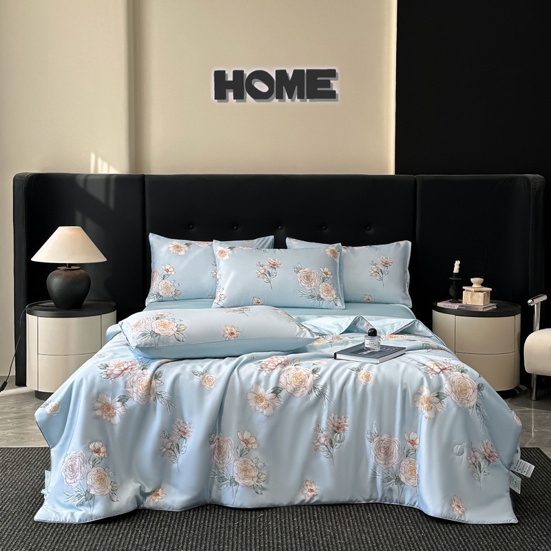 リーゼルテニスサマーキルト4ピースセットシンプルベッドシートスタイル夏の夏クールキルトエアコンキルト リーゼルテニスサマーキルト4ピースセットシンプルベッドシートスタイル夏の夏クールキルトエアコンキルト