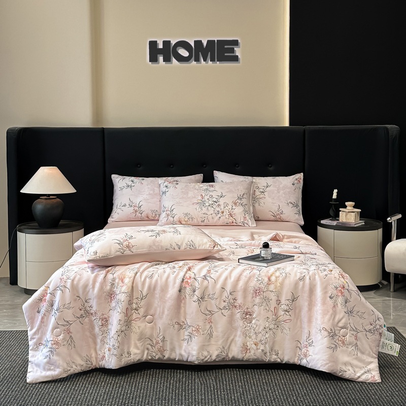 リーゼルテニスサマーキルト4ピースセットシンプルベッドシートスタイル夏の夏クールキルトエアコンキルト リーゼルテニスサマーキルト4ピースセットシンプルベッドシートスタイル夏の夏クールキルトエアコンキルト