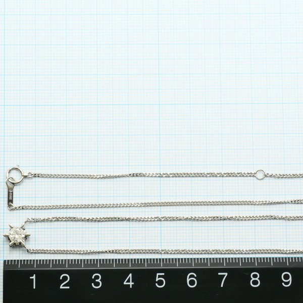 PT900 プラチナ PT850 ネックレス ダイヤ 0.46 鑑定書 ジュエリー 中古 PT900 プラチナ PT850 ネックレス ダイヤ 0.46 鑑定書 ジュエリー 中古