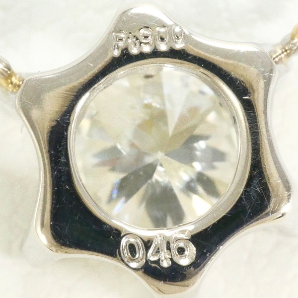 PT900 プラチナ PT850 ネックレス ダイヤ 0.46 鑑定書 ジュエリー 中古 PT900 プラチナ PT850 ネックレス ダイヤ 0.46 鑑定書 ジュエリー 中古