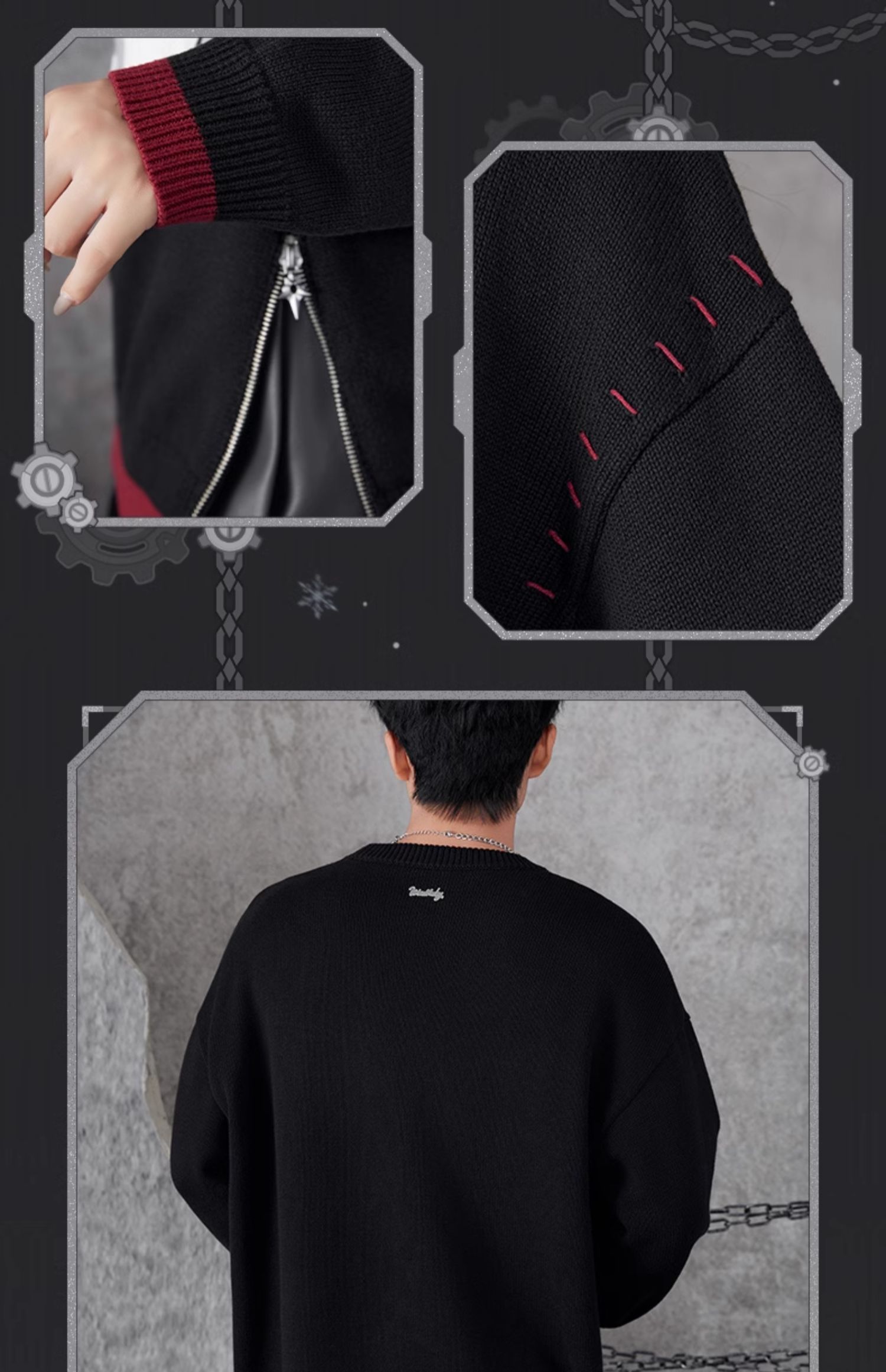 【プロ品質を極める!】原神 / リオセスリ インプレッションシリーズ / ニットカーディガン/セーター / Genshin Impact Wriothesley 莱欧斯利 げんしん コスプレ 2