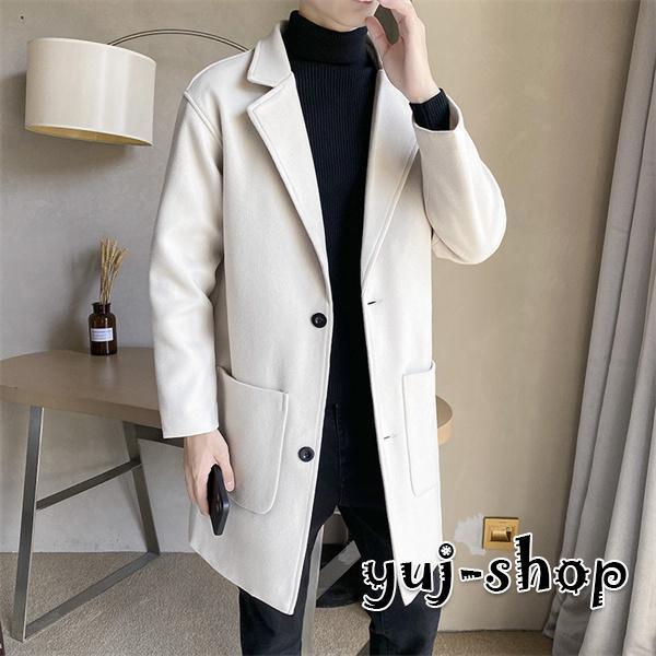 ブラックフライデー チェスターコート メンズ アウター ロングコート ビジネスコート ウール 通勤 オンオフ兼用 ロング丈 細身 スリム 秋冬服