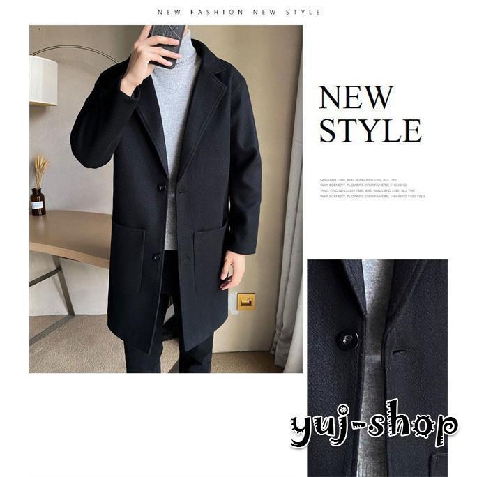 ブラックフライデー チェスターコート メンズ アウター ロングコート ビジネスコート ウール 通勤 オンオフ兼用 ロング丈 細身 スリム 秋冬服