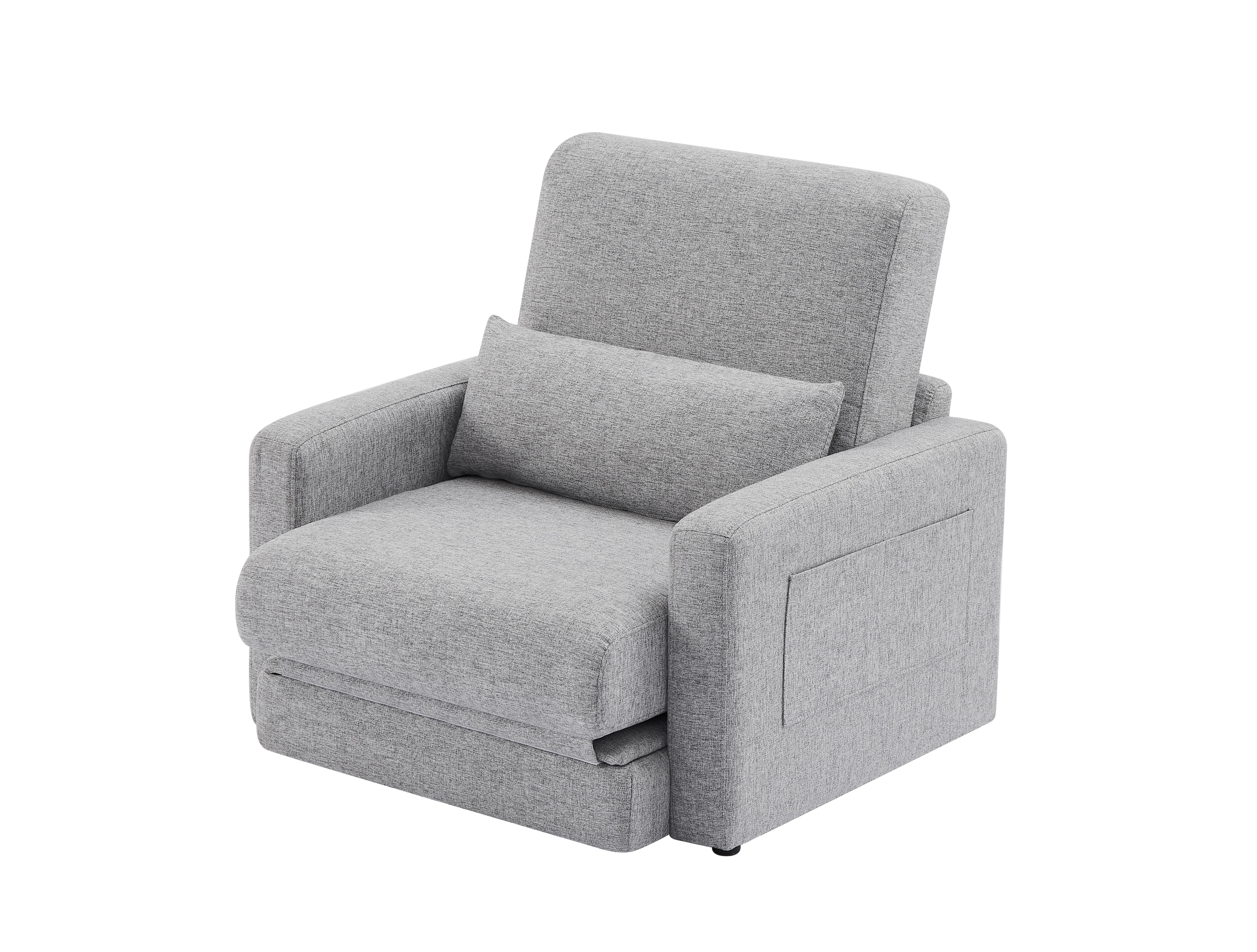 【国内発送　送.料.無.料】ソファーベッド 折りたたみベッド ローソファー シングルソファーベッド 座面開閉式 ソファーけ コンパクトソファーベッド フロアソファ 肘掛け収納ポケット付き