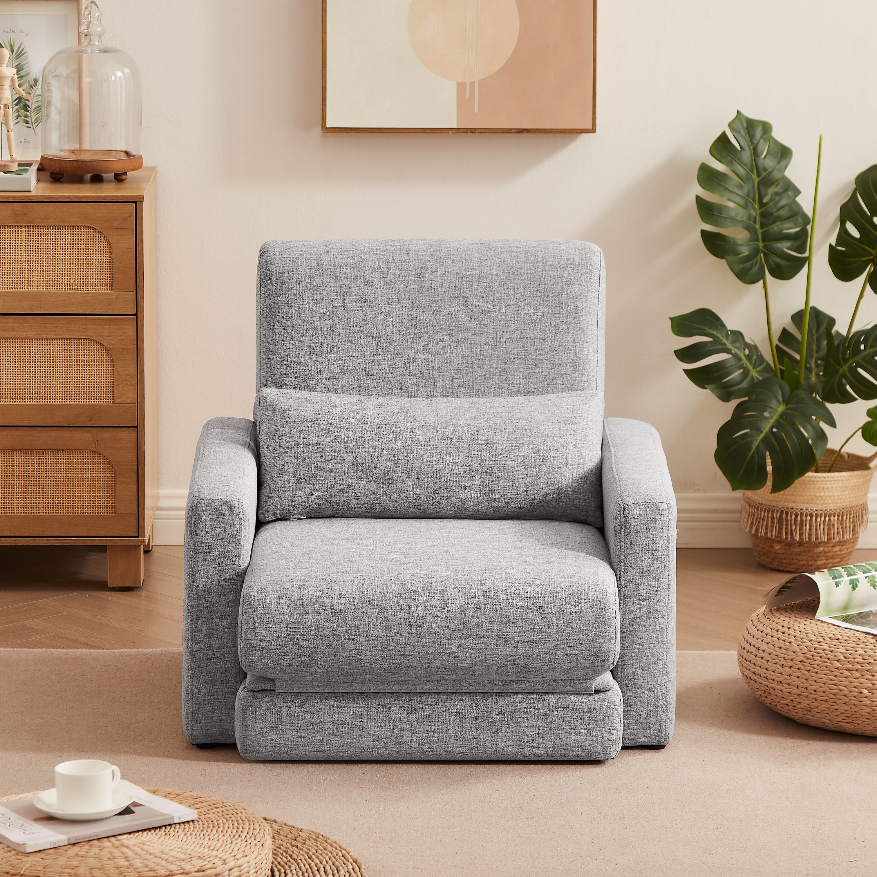 【国内発送　送.料.無.料】ソファーベッド 折りたたみベッド ローソファー シングルソファーベッド 座面開閉式 ソファーけ コンパクトソファーベッド フロアソファ 肘掛け収納ポケット付き