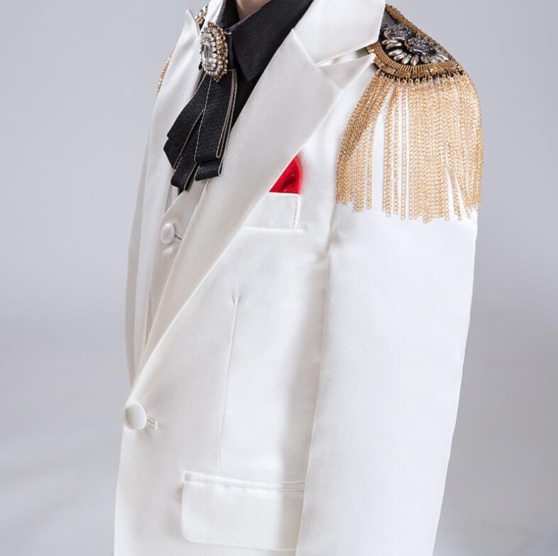 新品早く買いに来て 上品 子供スーツ お手頃価格６点セットアップ ジャケット+シャツ+ベスト＋ズボン+蝶ネクタイ+けんしょう 七五三 子供服 ドレスコート 入学式 男の子スーツ 出演 キッズ カジュ