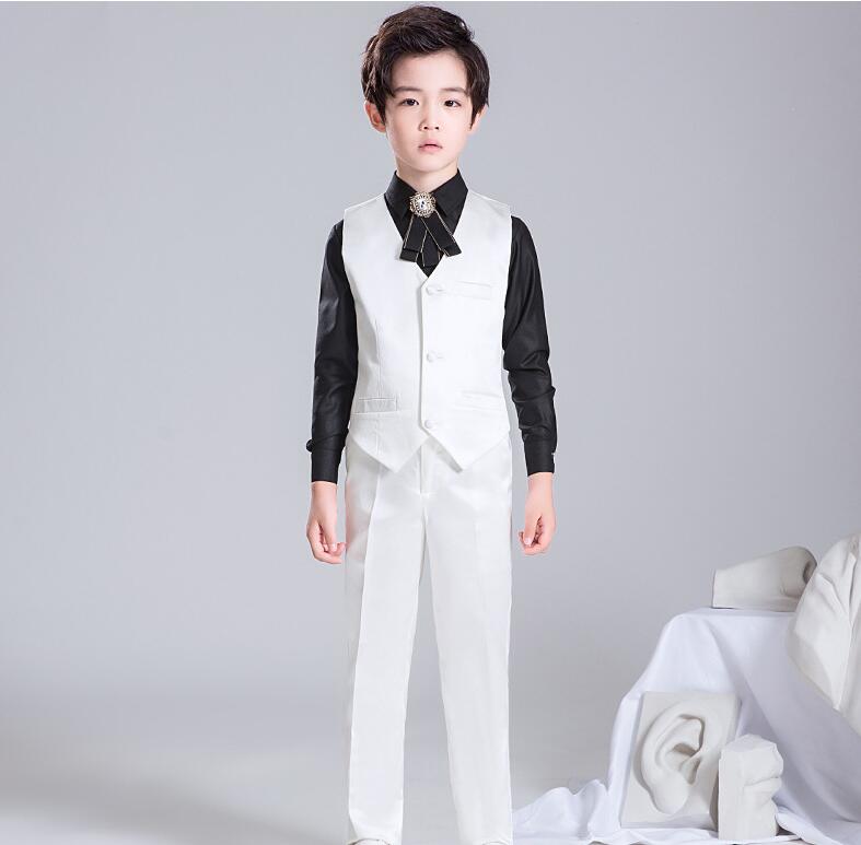 新品早く買いに来て 上品 子供スーツ お手頃価格６点セットアップ ジャケット+シャツ+ベスト＋ズボン+蝶ネクタイ+けんしょう 七五三 子供服 ドレスコート 入学式 男の子スーツ 出演 キッズ カジュ