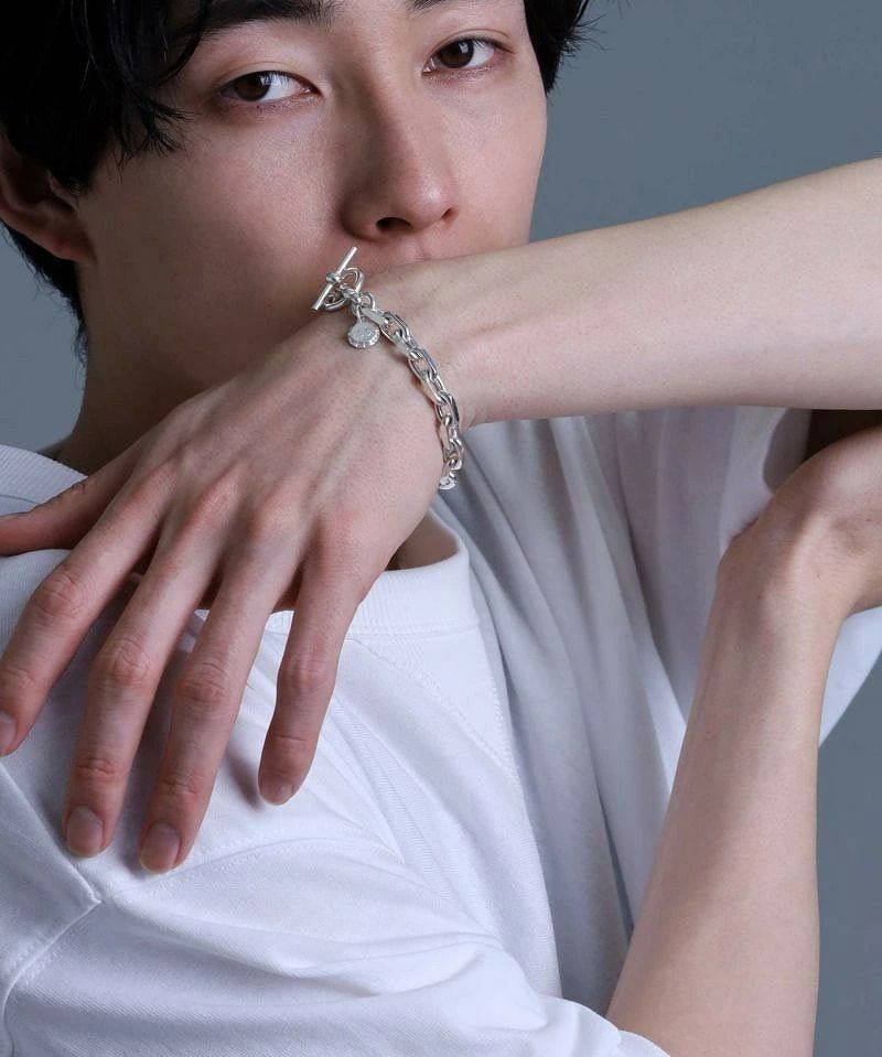 ブレスレット メンズ サイドカット チェーン ブレスレット LH-1BR092