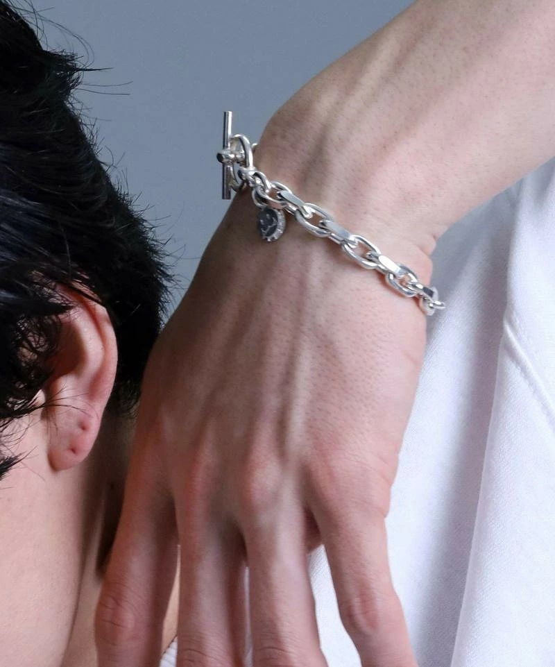 ブレスレット メンズ サイドカット チェーン ブレスレット LH-1BR092