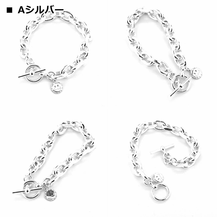 ブレスレット メンズ サイドカット チェーン ブレスレット LH-1BR092