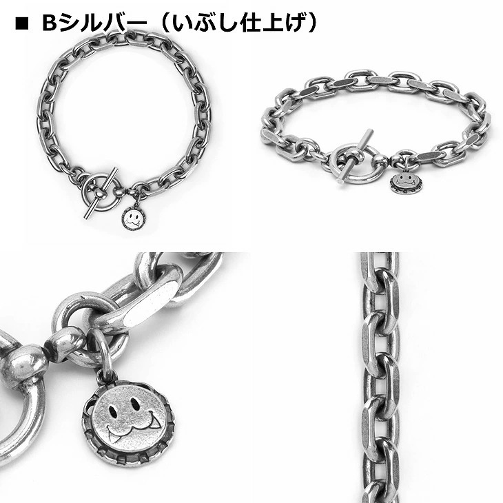 ブレスレット メンズ サイドカット チェーン ブレスレット LH-1BR092