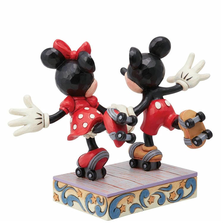 enesco エネスコ Disney Traditions ミッキー＆ミニー ローラースケート フィギュア ディズニー ミッキーマウス ミニーマウス 人気 キャラクター グッズ 大人向け 置物 インテ