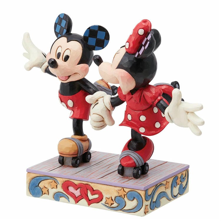 enesco エネスコ Disney Traditions ミッキー＆ミニー ローラースケート フィギュア ディズニー ミッキーマウス ミニーマウス 人気 キャラクター グッズ 大人向け 置物 インテ