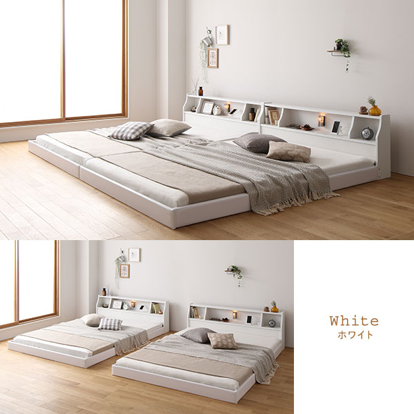 ベッド ロータイプ ... : 寝具・ベッド・マットレス 日本製 低床 連結 最安値好評