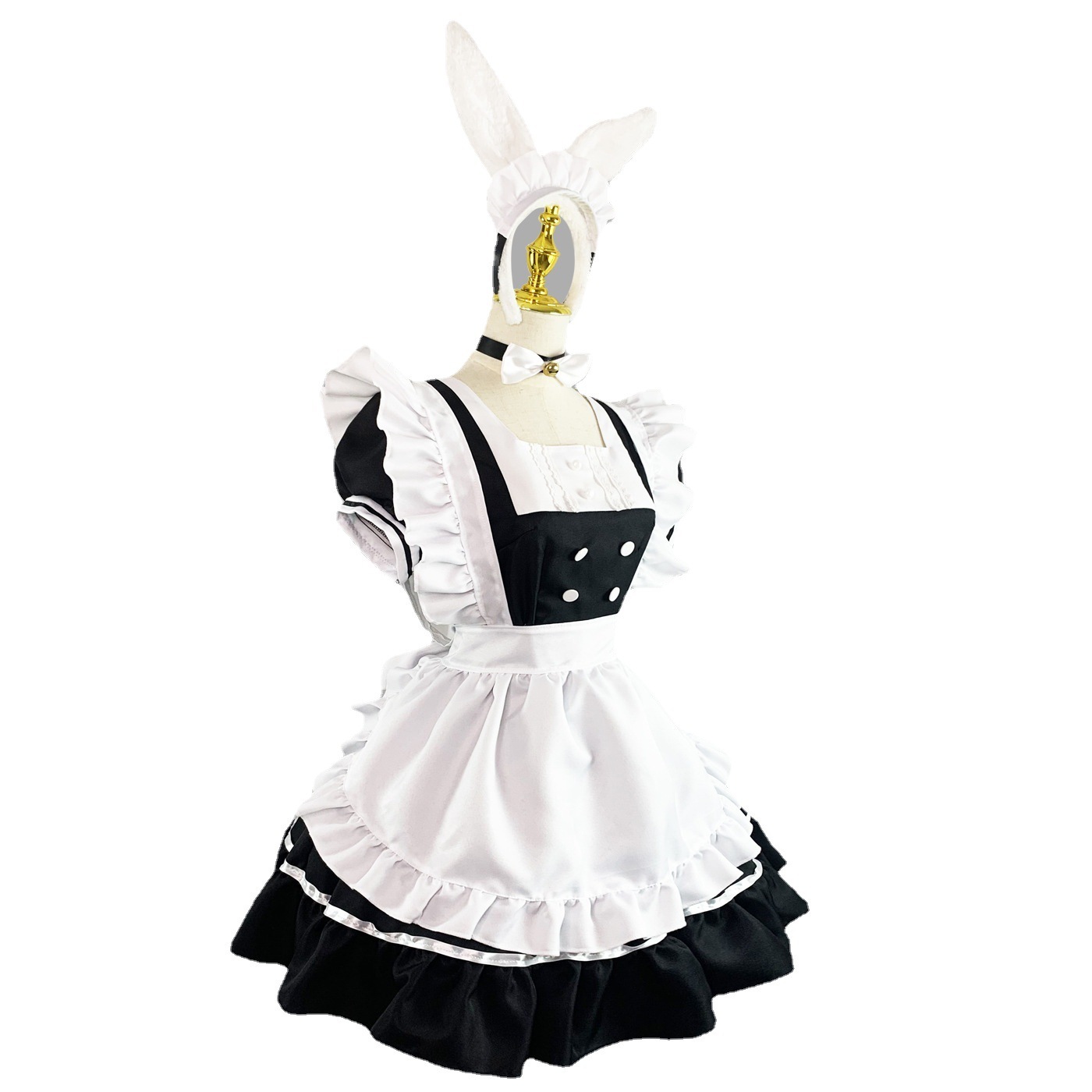 新作メイド服コスプレメイドレストランメイドアニメ衣装白黒メイド