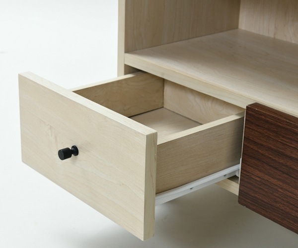 オープンラック 幅60cm 本棚 引出し付 ツートーン 積み重ね対応 シェルフ ラック 収納棚 木製 収納 オープンシェルフ 家具 リビング収納 コンソール ツートン おしゃれ 可愛い