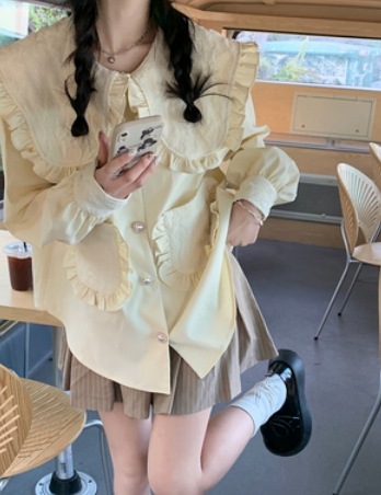 キュートフリルブラウス 大きめ 袖あり 長袖 ハート ガーリー かわいい 大人可愛い きれいめ シンプル 大人 上品 おしゃれ かっこいい 大人可愛い 大人女子 こなれ感 キュート 爽やか ナチュラル キュートフリルブラウス 大きめ 袖あり 長袖 ハート ガーリー かわいい 大人可愛い きれいめ シンプル 大人 上品 おしゃれ かっこいい 大人可愛い 大人女子 こなれ感 キュート 爽やか ナチュラル