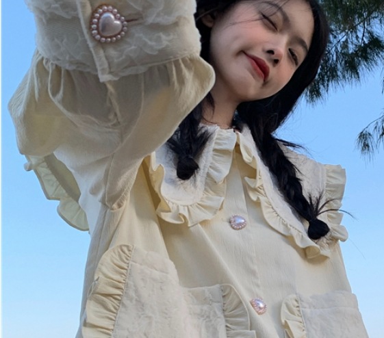 キュートフリルブラウス 大きめ 袖あり 長袖 ハート ガーリー かわいい 大人可愛い きれいめ シンプル 大人 上品 おしゃれ かっこいい 大人可愛い 大人女子 こなれ感 キュート 爽やか ナチュラル キュートフリルブラウス 大きめ 袖あり 長袖 ハート ガーリー かわいい 大人可愛い きれいめ シンプル 大人 上品 おしゃれ かっこいい 大人可愛い 大人女子 こなれ感 キュート 爽やか ナチュラル