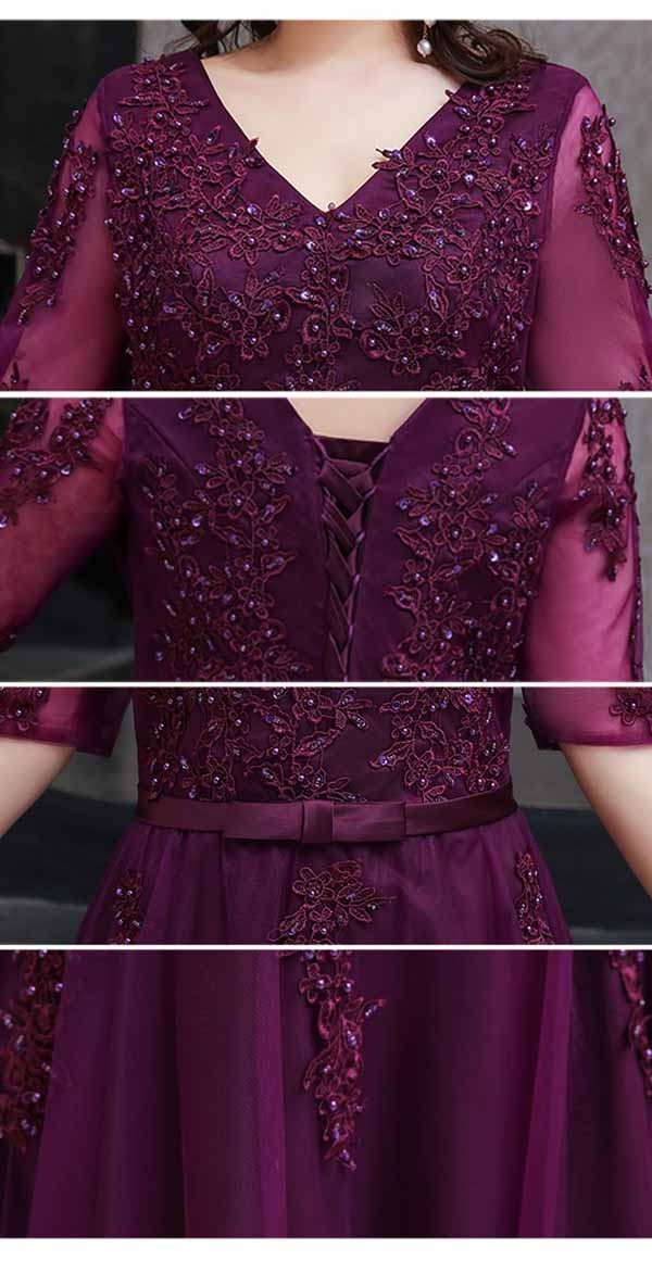 【本日限定】ドレス 大人 ピアノ 発表会 ロングドレス ミモレ丈 演奏会 演奏会用ドレス 赤 袖付き ピアノ発表会 結婚式 高校生 パーティードレス 演奏会ドレス 大きいサイズ 母親 コンクール イブ