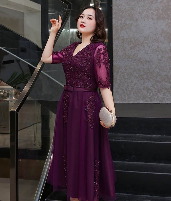 【本日限定】ドレス 大人 ピアノ 発表会 ロングドレス ミモレ丈 演奏会 演奏会用ドレス 赤 袖付き ピアノ発表会 結婚式 高校生 パーティードレス 演奏会ドレス 大きいサイズ 母親 コンクール イブ