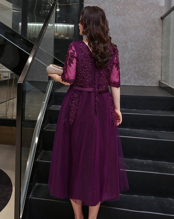 【本日限定】ドレス 大人 ピアノ 発表会 ロングドレス ミモレ丈 演奏会 演奏会用ドレス 赤 袖付き ピアノ発表会 結婚式 高校生 パーティードレス 演奏会ドレス 大きいサイズ 母親 コンクール イブ