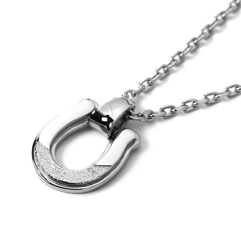 LH-1 SAND ホースシューネックレス サージカルステンレス316L 金属アレルギー対応 03NE062ASV ステンレスネックレス メンズ 人気 LH-1 SAND ホースシューネックレス サージカルステンレス316L 金属アレルギー対応 03NE062ASV ステンレスネックレス メンズ 人気