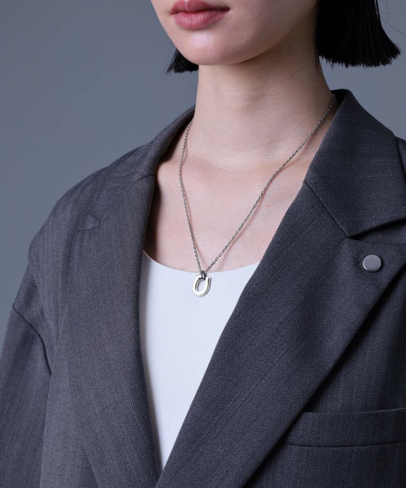 LH-1 SAND ホースシューネックレス サージカルステンレス316L 金属アレルギー対応 03NE062ASV ステンレスネックレス メンズ 人気 LH-1 SAND ホースシューネックレス サージカルステンレス316L 金属アレルギー対応 03NE062ASV ステンレスネックレス メンズ 人気