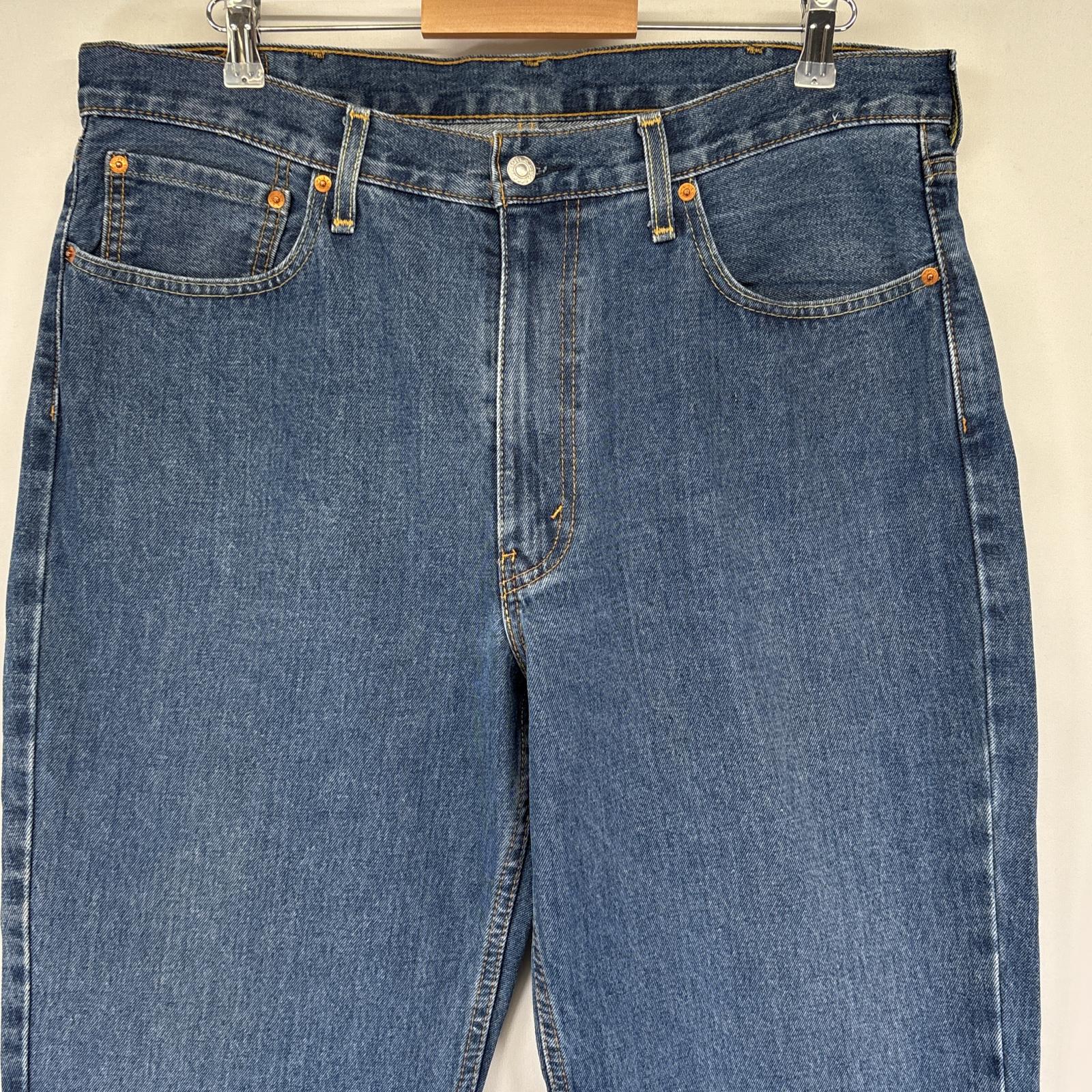 古着 デニムパンツ 550 テーパード ジーンズ ジーパン 5ポケット 長ズボン 大きいサイズ w38 L30 ブルー メンズ 古着 デニムパンツ 550 テーパード ジーンズ ジーパン 5ポケット 長ズボン 大きいサイズ w38 L30 ブルー メンズ