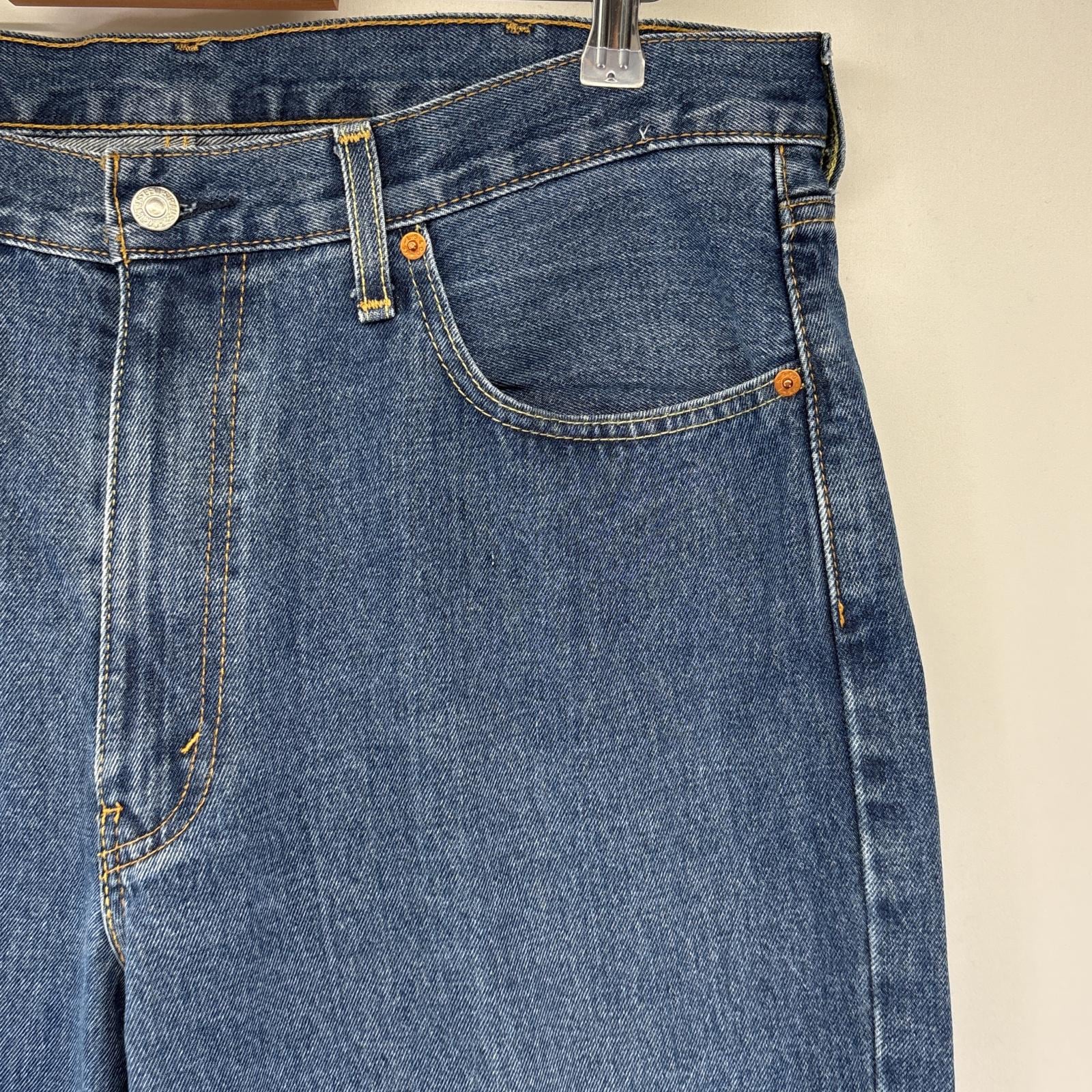 古着 デニムパンツ 550 テーパード ジーンズ ジーパン 5ポケット 長ズボン 大きいサイズ w38 L30 ブルー メンズ 古着 デニムパンツ 550 テーパード ジーンズ ジーパン 5ポケット 長ズボン 大きいサイズ w38 L30 ブルー メンズ