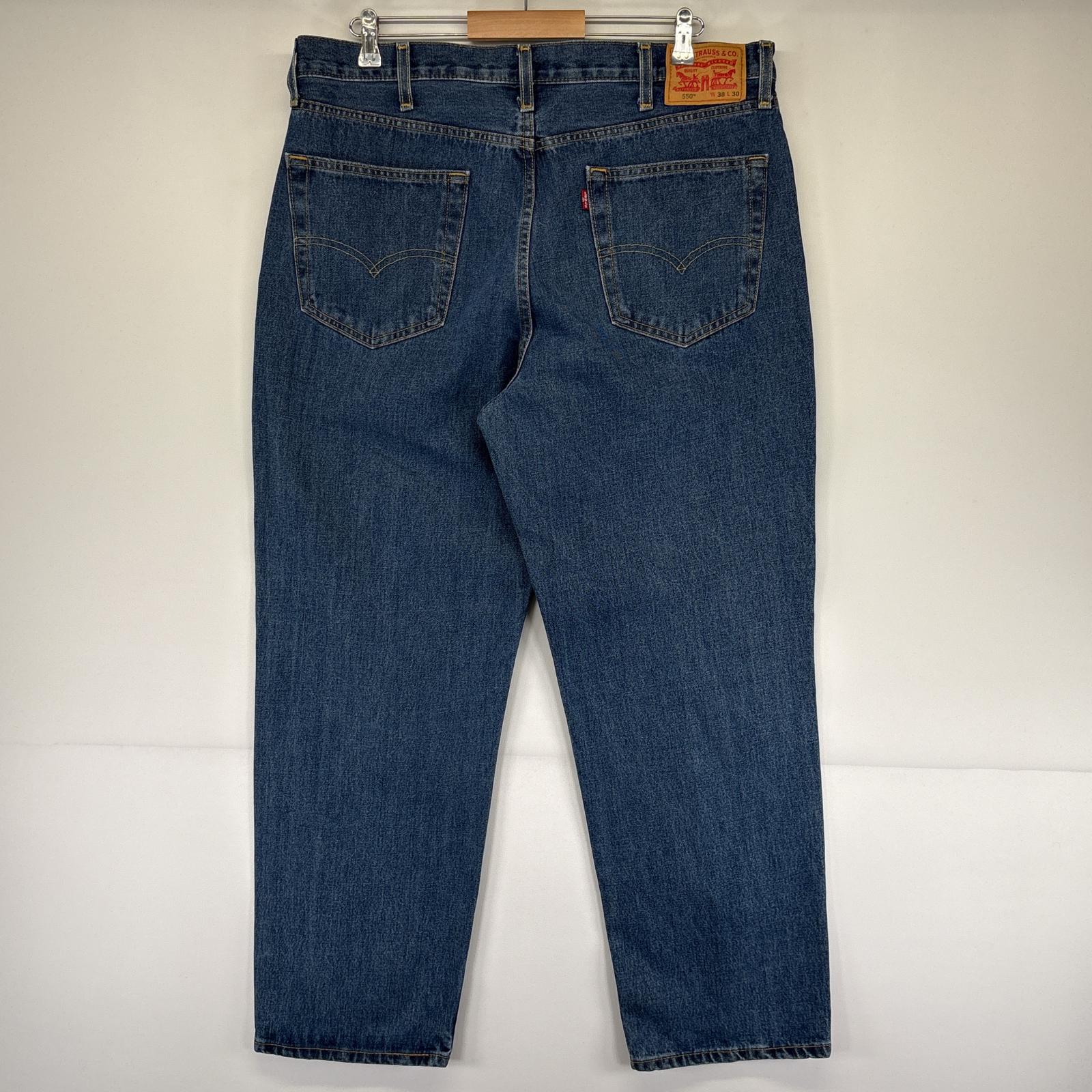 古着 デニムパンツ 550 テーパード ジーンズ ジーパン 5ポケット 長ズボン 大きいサイズ w38 L30 ブルー メンズ 古着 デニムパンツ 550 テーパード ジーンズ ジーパン 5ポケット 長ズボン 大きいサイズ w38 L30 ブルー メンズ