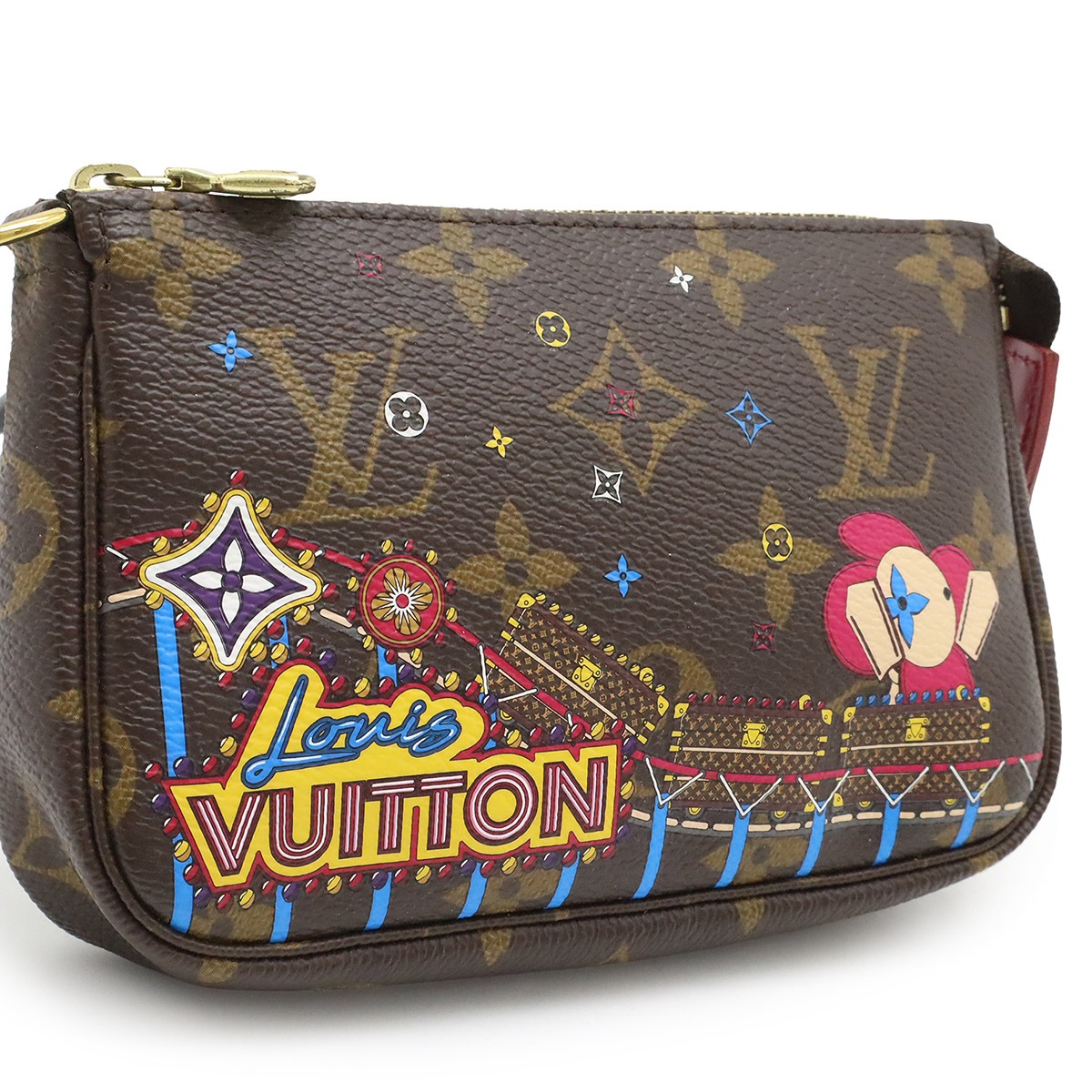 モノグラム ミニポシェット アクセソワール ヴィヴィエンヌ 遊園地 プリント 2020年ホリデーシーズン限定品 M6975 モノグラム ミニポシェット アクセソワール ヴィヴィエンヌ 遊園地 プリント 2020年ホリデーシーズン限定品 M6975