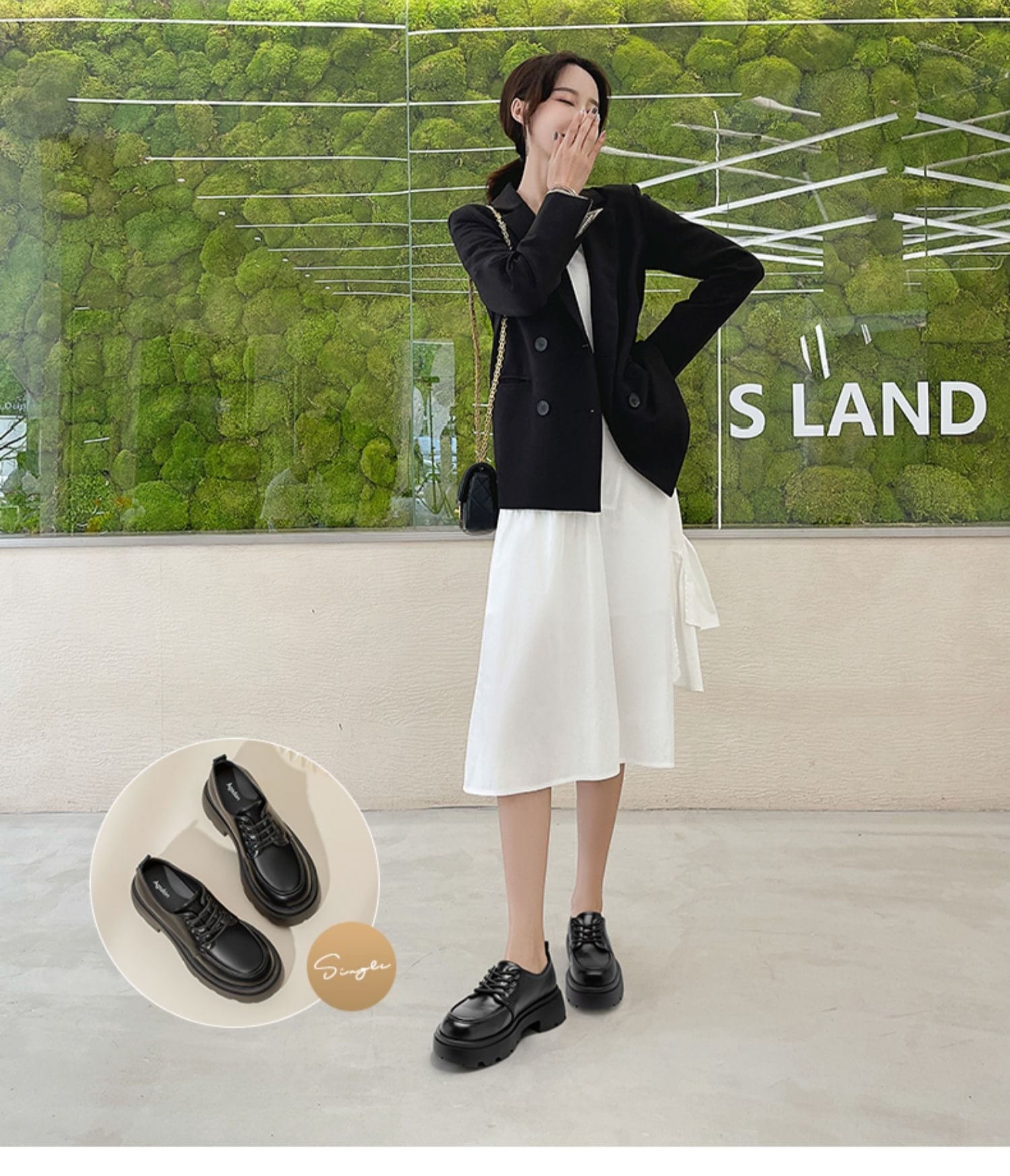 厚底靴 美脚 痛くない レースアップ 身長アップ ストラップ 5cm台 ローファー [2タイプ]