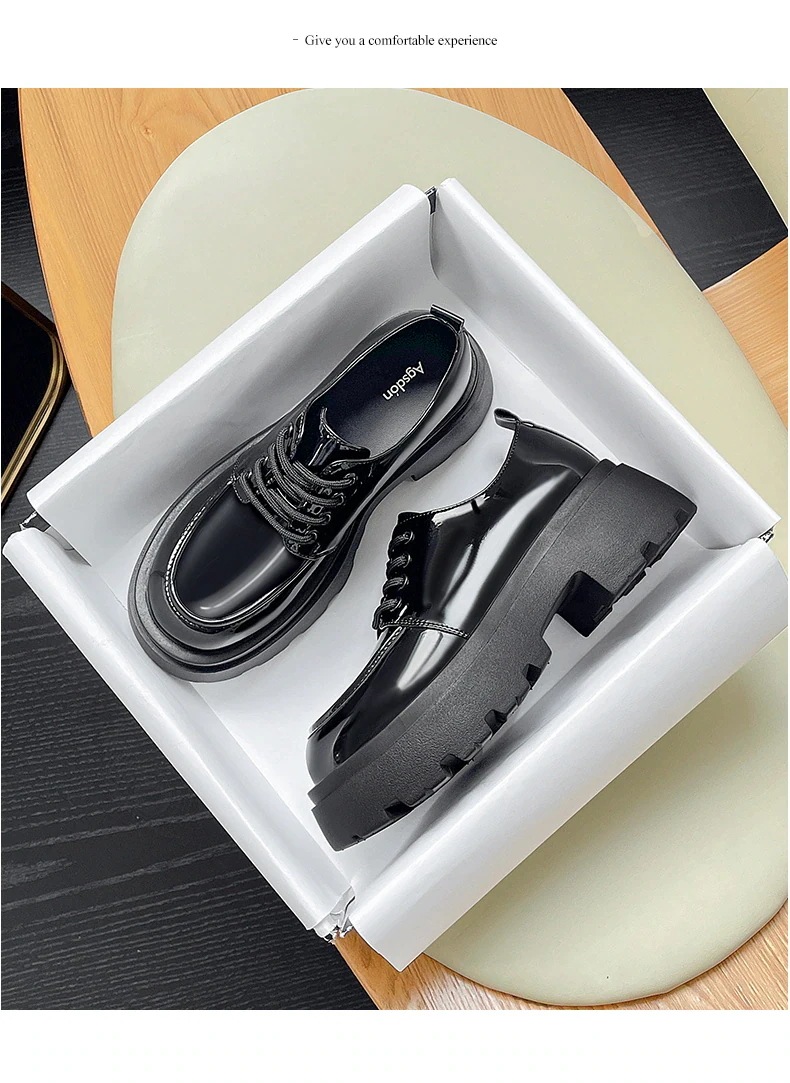 厚底靴 美脚 痛くない レースアップ 身長アップ ストラップ 5cm台 ローファー [2タイプ]