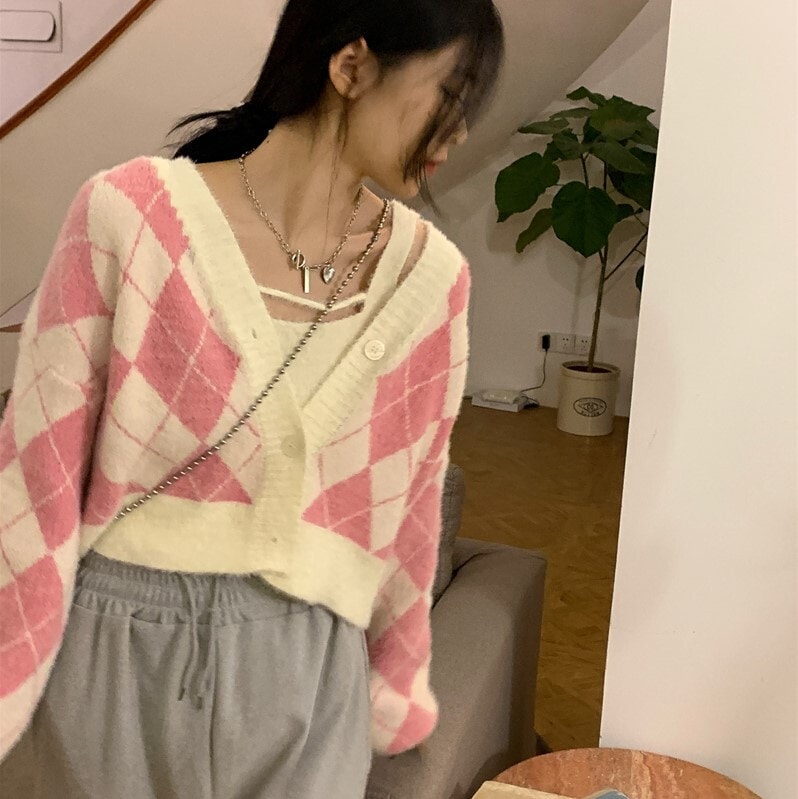 セーターカーディガン ピンク ブラック トップス ニットソー セーター カーディガン 長袖 スリム セーターカーディガン ピンク ブラック トップス ニットソー セーター カーディガン 長袖 スリム