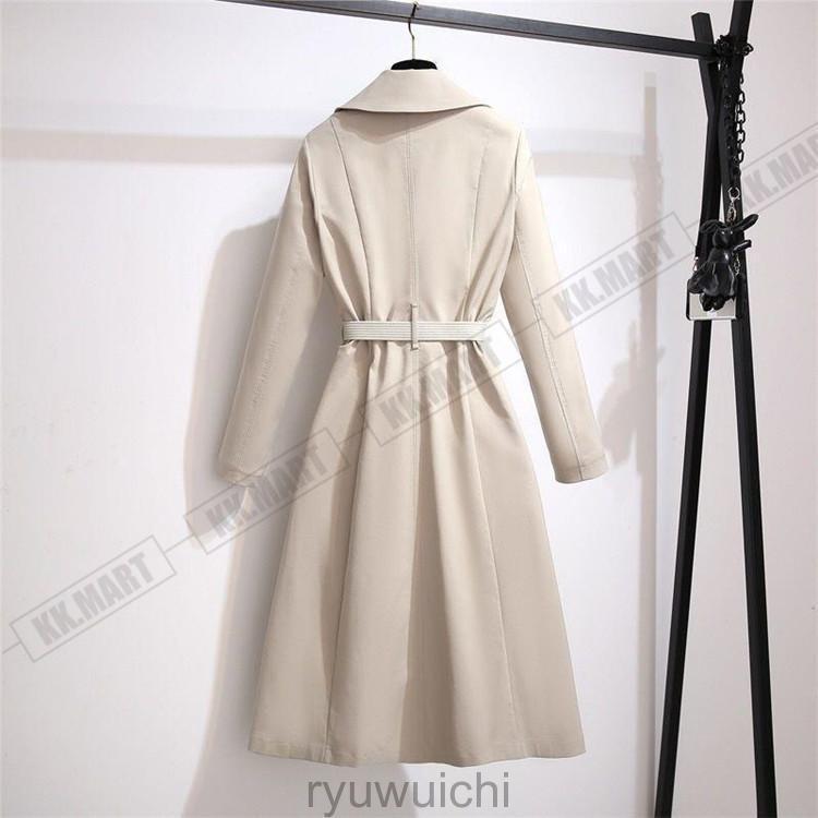 トレンチコート レディース スプリングコート ロング チュニック カジュアル 長袖 春秋 アウター ロングコート ゆったり オフィス きれいめ 上品