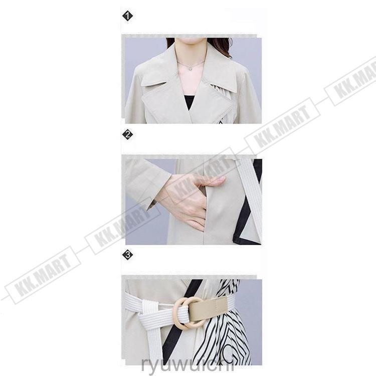 トレンチコート レディース スプリングコート ロング チュニック カジュアル 長袖 春秋 アウター ロングコート ゆったり オフィス きれいめ 上品