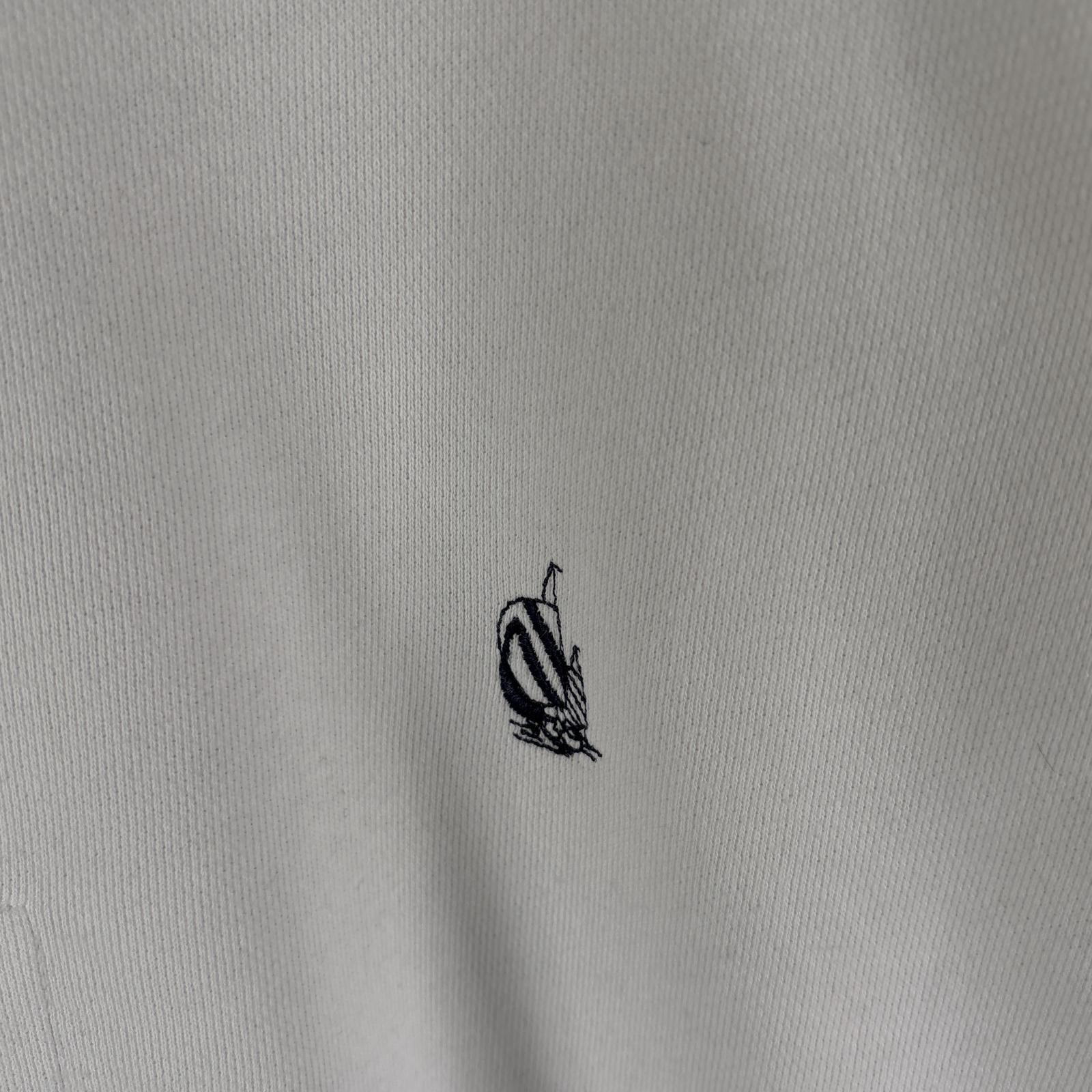 古着 90s/90年代 スウェット トレーナー ハーフジップ ワンポイントロゴ 大きいサイズ XL ホワイト メンズ 古着 90s/90年代 スウェット トレーナー ハーフジップ ワンポイントロゴ 大きいサイズ XL ホワイト メンズ