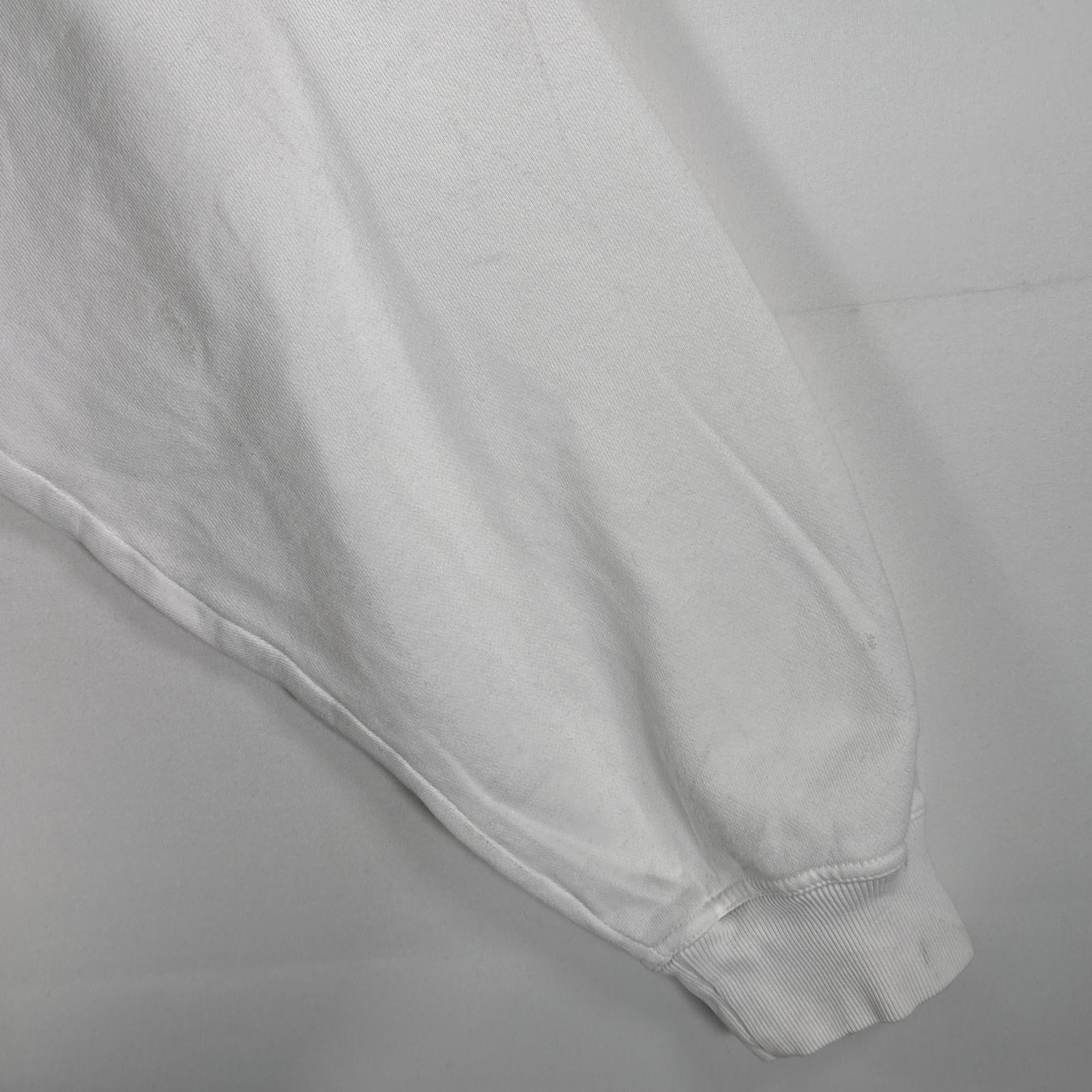 古着 90s/90年代 スウェット トレーナー ハーフジップ ワンポイントロゴ 大きいサイズ XL ホワイト メンズ 古着 90s/90年代 スウェット トレーナー ハーフジップ ワンポイントロゴ 大きいサイズ XL ホワイト メンズ