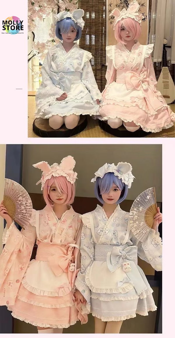 浴衣ロリータ Qoo10] 超人気 ロリータ浴衣 ロリータ洋服 可愛