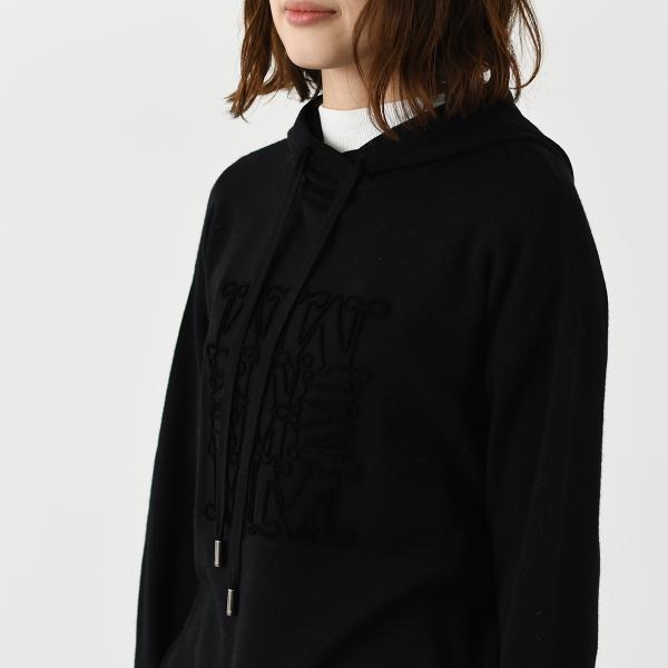 Max Mara マックスマーラ ニット トップス セーター ニット PAMIR パミール ピュア ウール フーディ レディース ホワイト ブラック オーバーサイズ フーディ